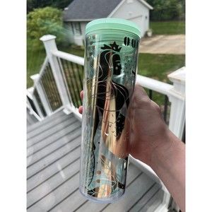 2020 Starbucks Gold and Clear Mermaid Tumbler 16 oz